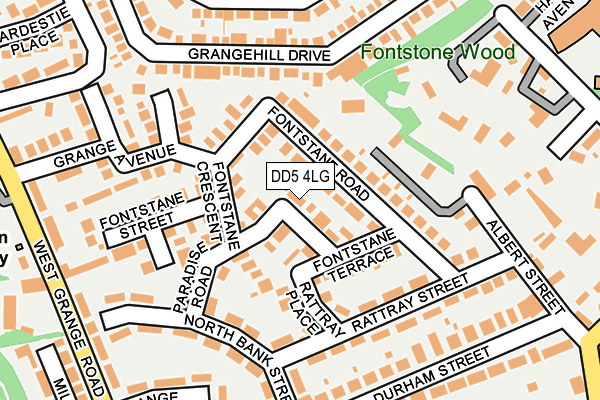 DD5 4LG map - OS OpenMap – Local (Ordnance Survey)