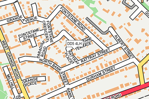 DD5 4LH map - OS OpenMap – Local (Ordnance Survey)