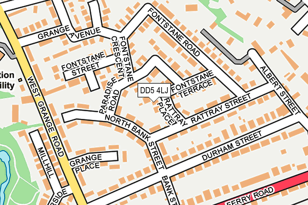 DD5 4LJ map - OS OpenMap – Local (Ordnance Survey)