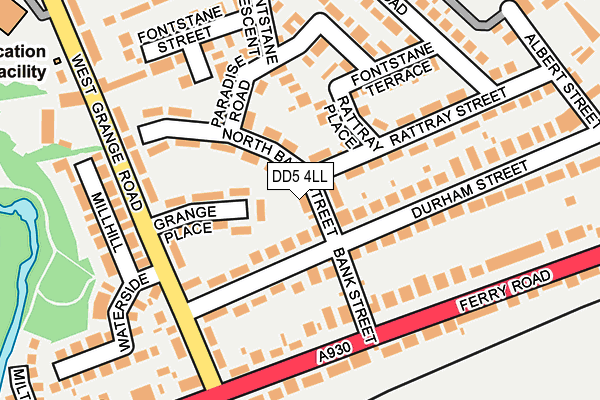 DD5 4LL map - OS OpenMap – Local (Ordnance Survey)