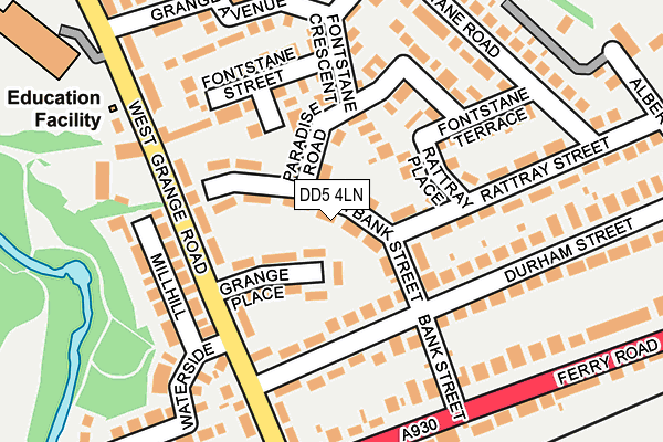 DD5 4LN map - OS OpenMap – Local (Ordnance Survey)