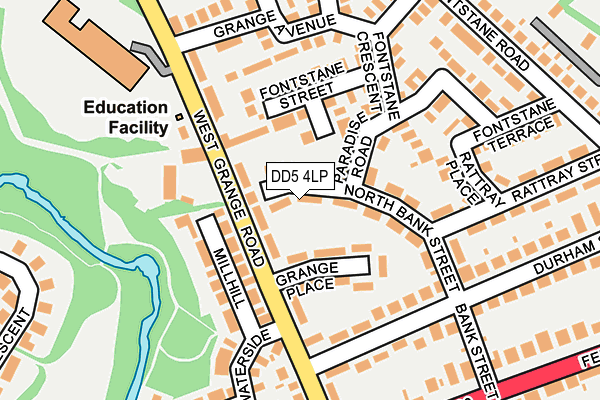 DD5 4LP map - OS OpenMap – Local (Ordnance Survey)