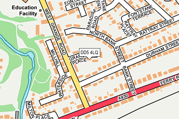 DD5 4LQ map - OS OpenMap – Local (Ordnance Survey)