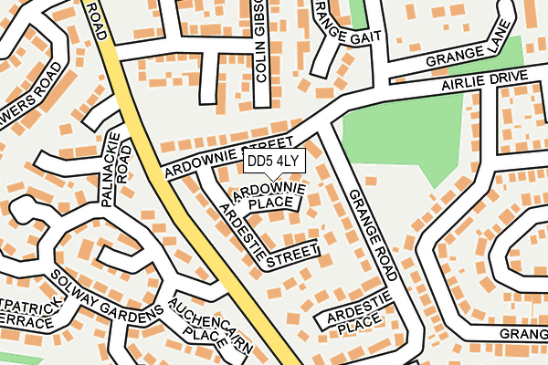 DD5 4LY map - OS OpenMap – Local (Ordnance Survey)