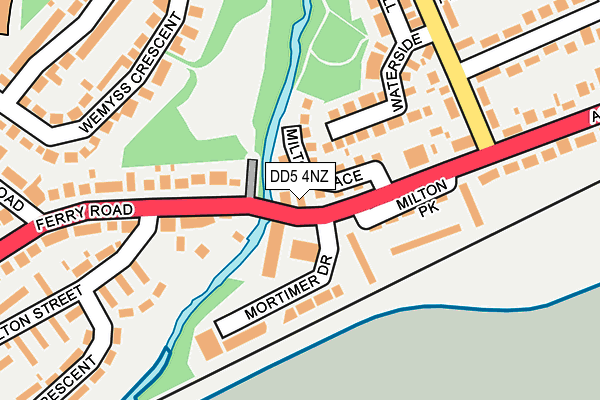 DD5 4NZ map - OS OpenMap – Local (Ordnance Survey)