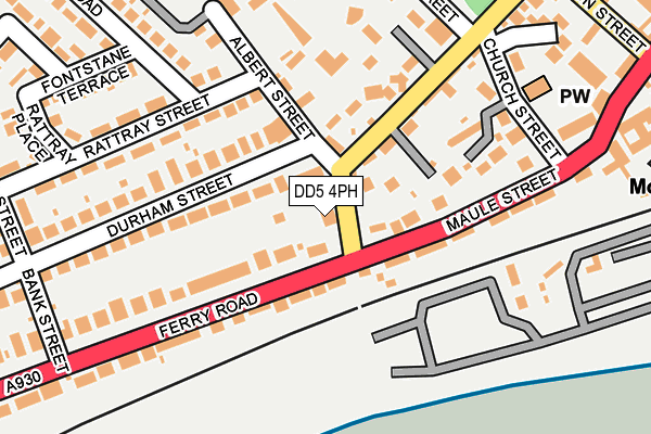 DD5 4PH map - OS OpenMap – Local (Ordnance Survey)