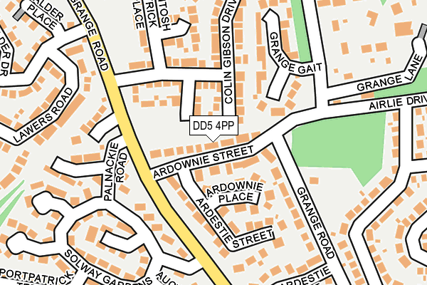 DD5 4PP map - OS OpenMap – Local (Ordnance Survey)