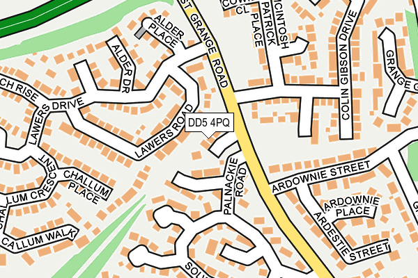 DD5 4PQ map - OS OpenMap – Local (Ordnance Survey)