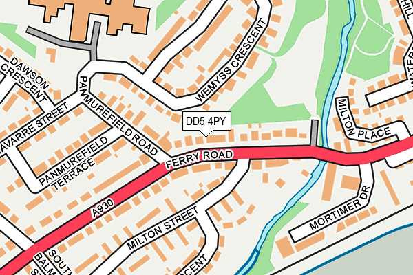 DD5 4PY map - OS OpenMap – Local (Ordnance Survey)