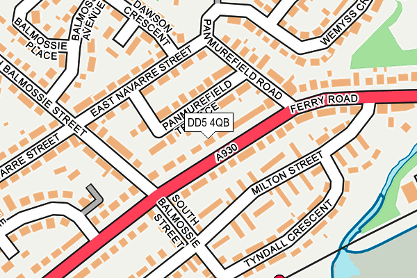 DD5 4QB map - OS OpenMap – Local (Ordnance Survey)
