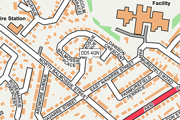 DD5 4QN map - OS OpenMap – Local (Ordnance Survey)