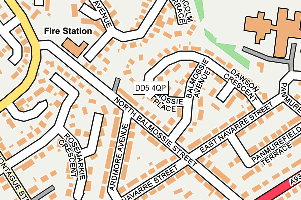 DD5 4QP map - OS OpenMap – Local (Ordnance Survey)