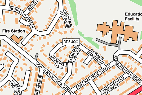 DD5 4QQ map - OS OpenMap – Local (Ordnance Survey)