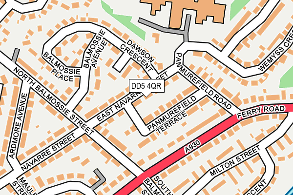 DD5 4QR map - OS OpenMap – Local (Ordnance Survey)