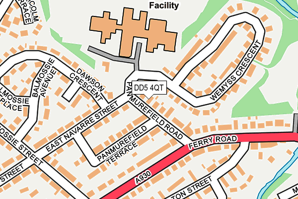 DD5 4QT map - OS OpenMap – Local (Ordnance Survey)