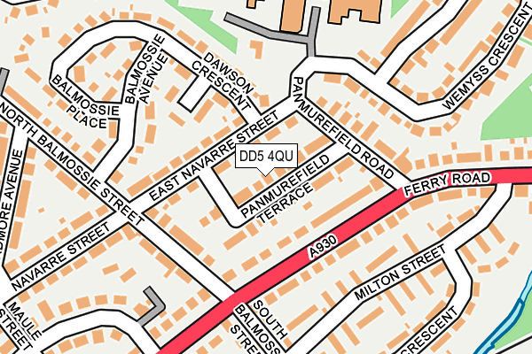DD5 4QU map - OS OpenMap – Local (Ordnance Survey)