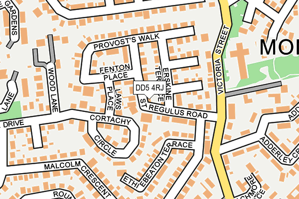 DD5 4RJ map - OS OpenMap – Local (Ordnance Survey)