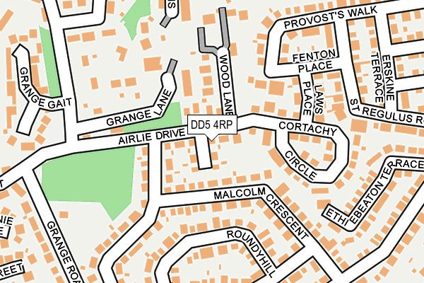 DD5 4RP map - OS OpenMap – Local (Ordnance Survey)