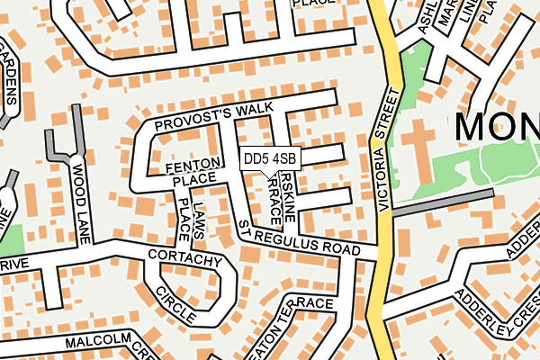 DD5 4SB map - OS OpenMap – Local (Ordnance Survey)