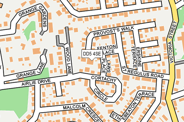 DD5 4SE map - OS OpenMap – Local (Ordnance Survey)