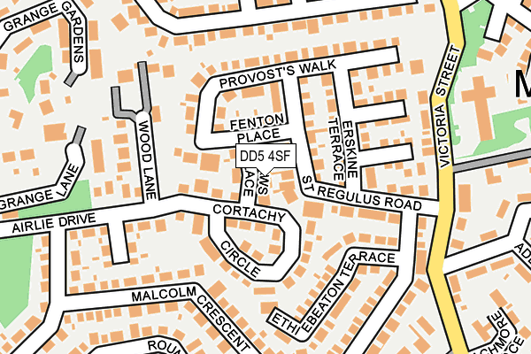 DD5 4SF map - OS OpenMap – Local (Ordnance Survey)