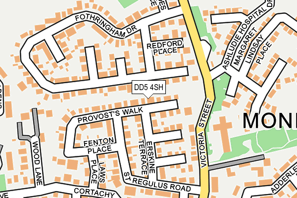 DD5 4SH map - OS OpenMap – Local (Ordnance Survey)