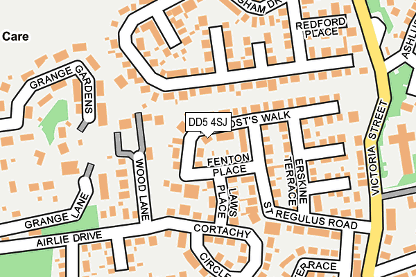 DD5 4SJ map - OS OpenMap – Local (Ordnance Survey)