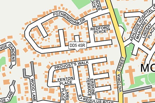 DD5 4SR map - OS OpenMap – Local (Ordnance Survey)