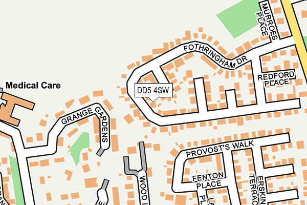 DD5 4SW map - OS OpenMap – Local (Ordnance Survey)