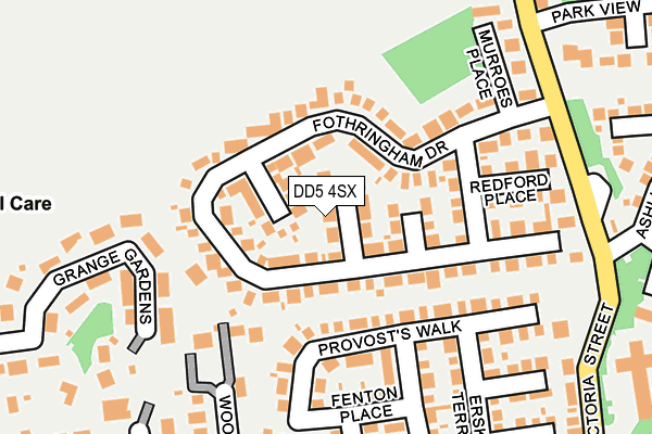 DD5 4SX map - OS OpenMap – Local (Ordnance Survey)