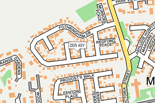 DD5 4SY map - OS OpenMap – Local (Ordnance Survey)