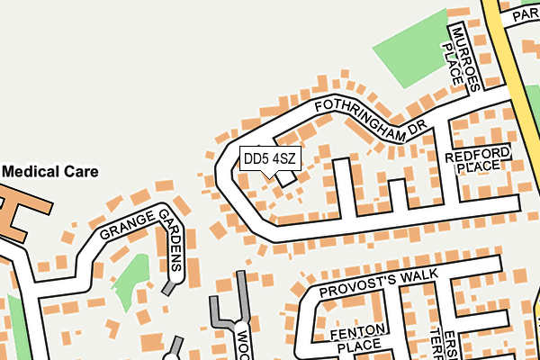 DD5 4SZ map - OS OpenMap – Local (Ordnance Survey)