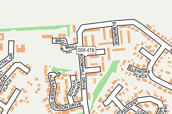 DD5 4TB map - OS OpenMap – Local (Ordnance Survey)