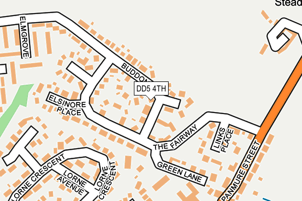 DD5 4TH map - OS OpenMap – Local (Ordnance Survey)