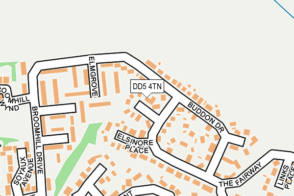 DD5 4TN map - OS OpenMap – Local (Ordnance Survey)