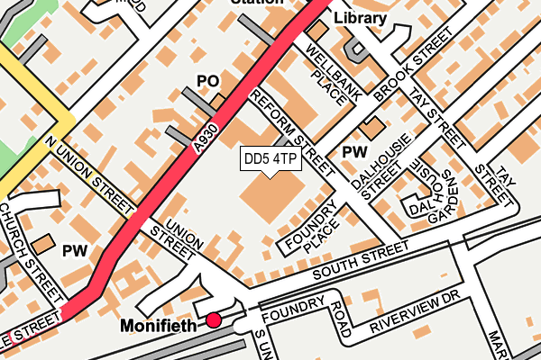 DD5 4TP map - OS OpenMap – Local (Ordnance Survey)