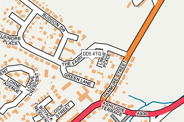 DD5 4TQ map - OS OpenMap – Local (Ordnance Survey)