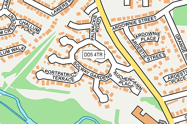 DD5 4TR map - OS OpenMap – Local (Ordnance Survey)