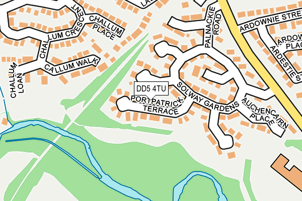 DD5 4TU map - OS OpenMap – Local (Ordnance Survey)