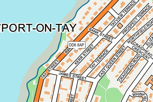 DD6 8AP map - OS OpenMap – Local (Ordnance Survey)