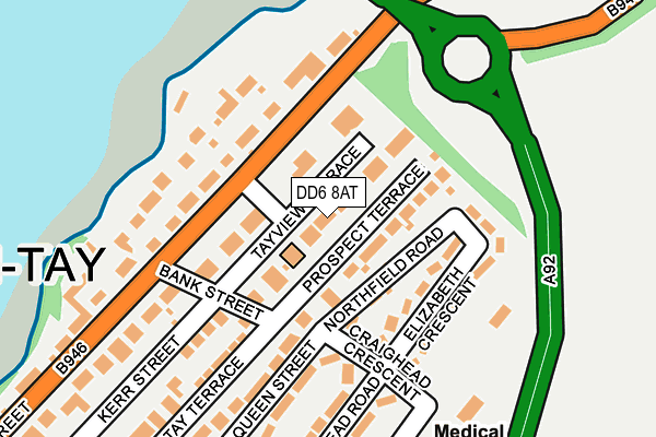 DD6 8AT map - OS OpenMap – Local (Ordnance Survey)
