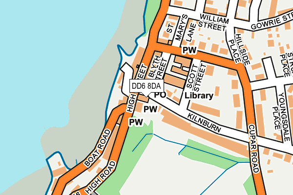 DD6 8DA map - OS OpenMap – Local (Ordnance Survey)