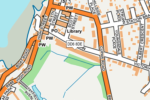 DD6 8DE map - OS OpenMap – Local (Ordnance Survey)