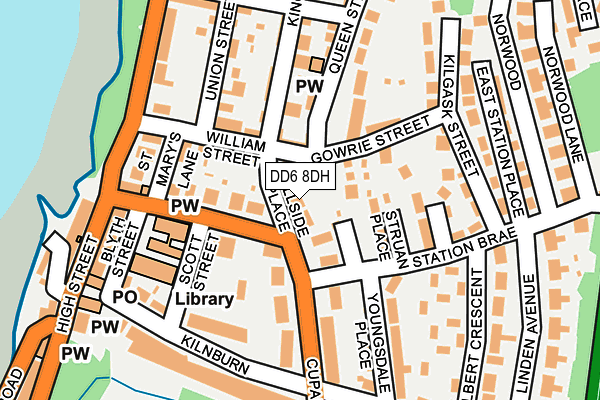 DD6 8DH map - OS OpenMap – Local (Ordnance Survey)