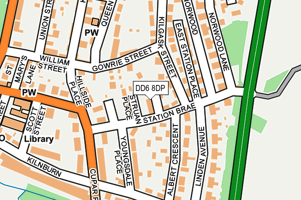 DD6 8DP map - OS OpenMap – Local (Ordnance Survey)
