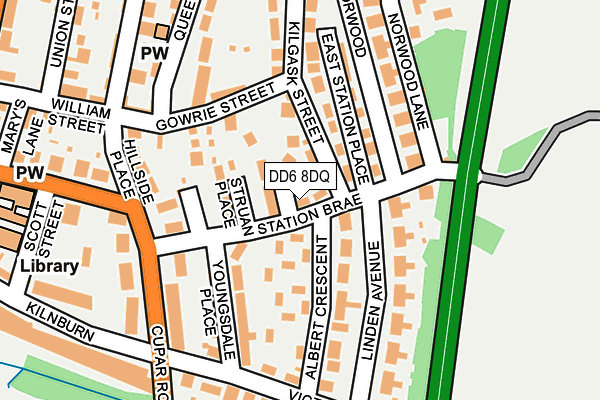 DD6 8DQ map - OS OpenMap – Local (Ordnance Survey)