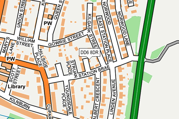 DD6 8DR map - OS OpenMap – Local (Ordnance Survey)