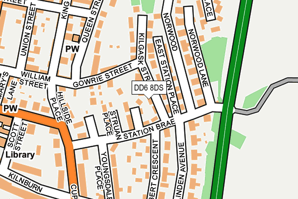 DD6 8DS map - OS OpenMap – Local (Ordnance Survey)