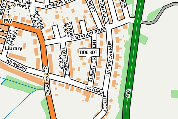 DD6 8DT map - OS OpenMap – Local (Ordnance Survey)