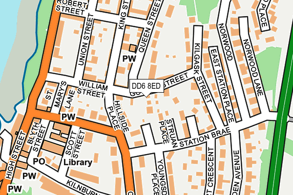 DD6 8ED map - OS OpenMap – Local (Ordnance Survey)